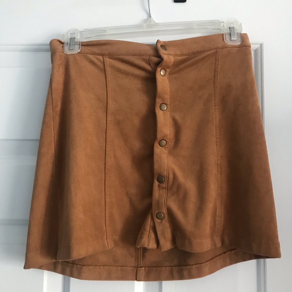 Tan corduroy skirt